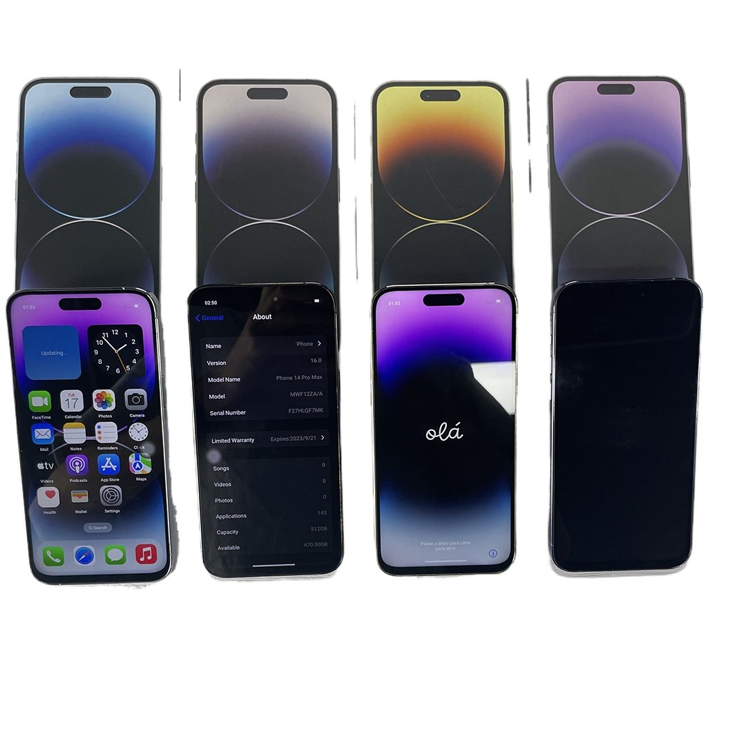 Original Used Unlock 99-100% New Cell 4g 5g 128gb 256gb X 11 12 13 Pro Max Second Hand Mobile Phone for Apple iPhone 14 Pro Max