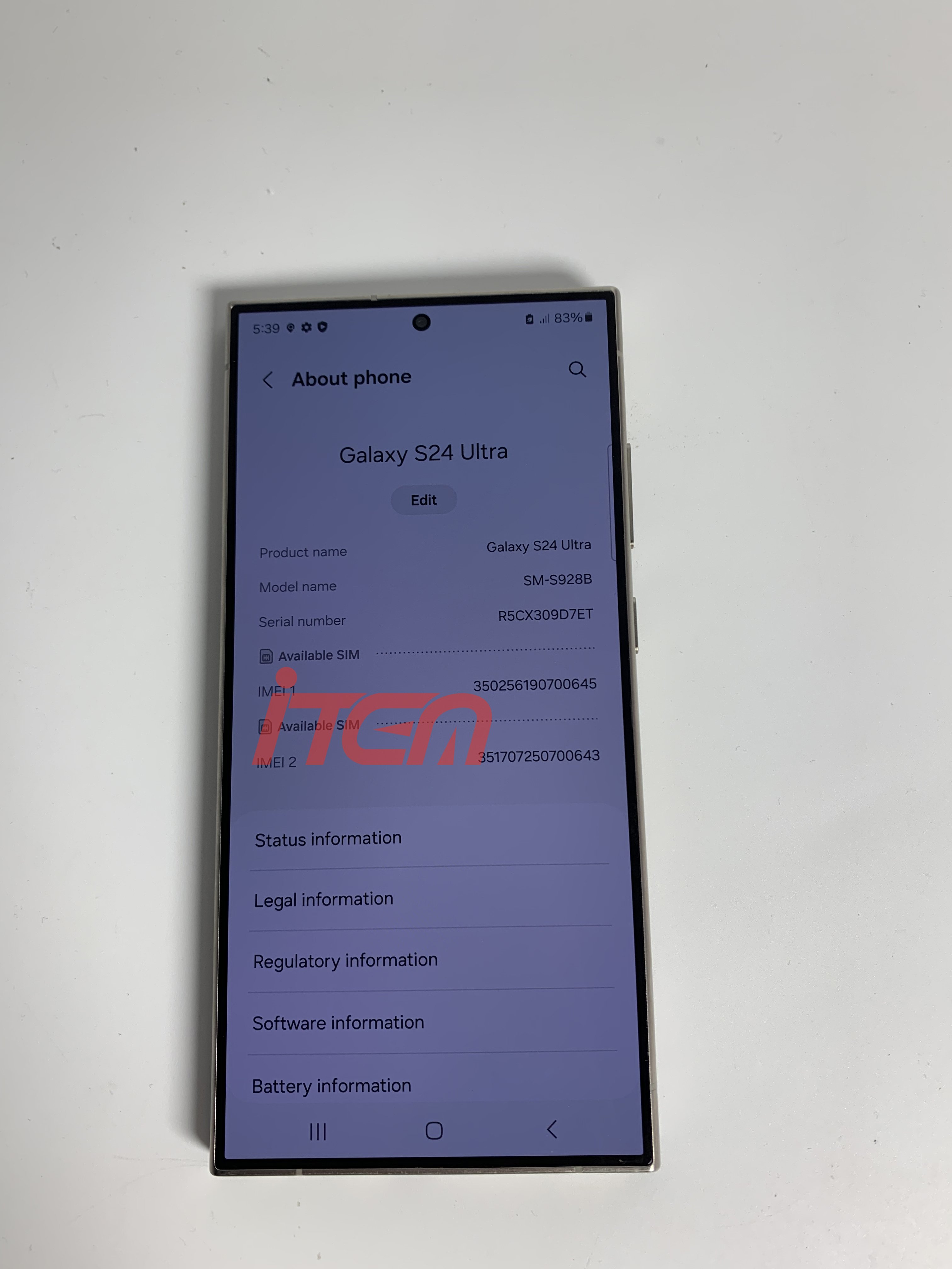 99% new Original used Smart Mobile Phones 5g Smartphones 6.8 Inch 256 GB cell phones For Samsung s24 ultra