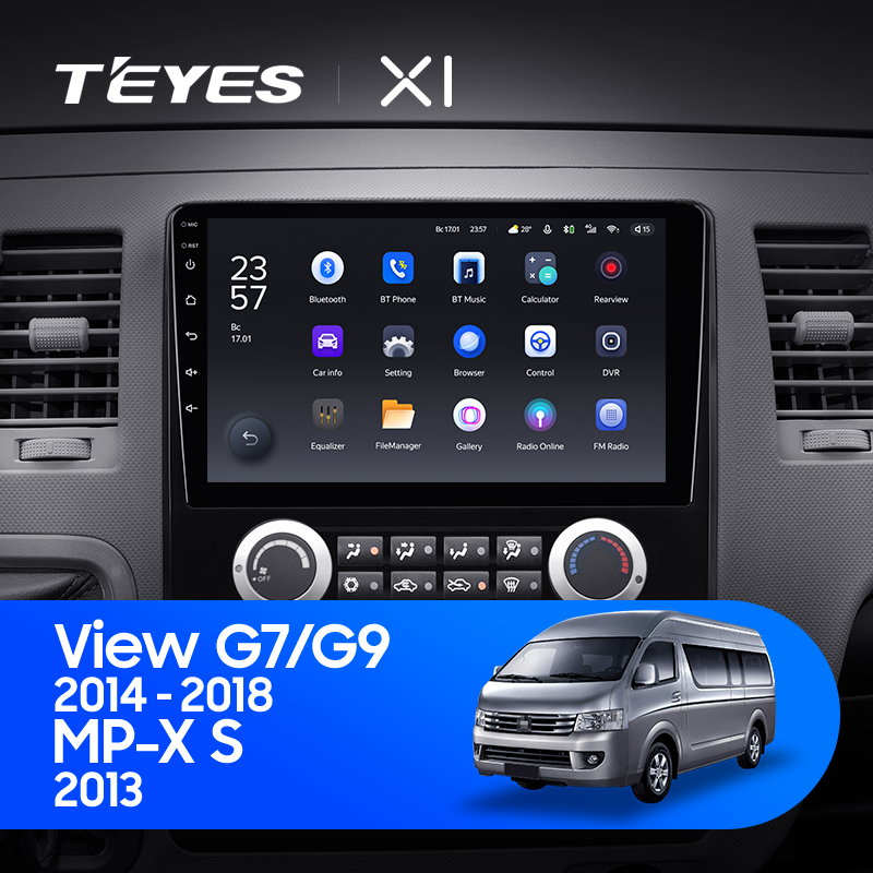 TEYES X1 For Foton View G7 G9 2014 - 2018 MP-X S 2013 Car Radio Multimedia Video Player Navigation GPS Android 10 No 2din 2 din