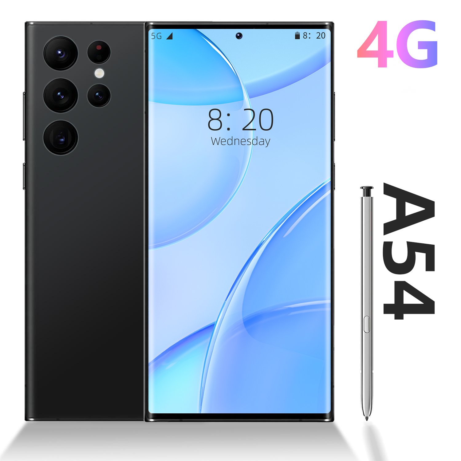 Phone Wholesale Telephone Unlocked Smartphone 4g Mobile Phone A54 16GB+1tb 7.3inch Full screen Screen