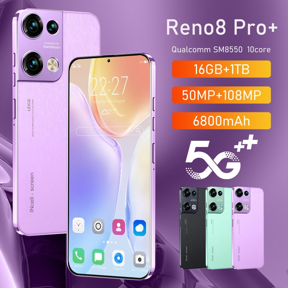 Cross-border mobile phone Reno8 Pro+ True 4G 7.3 inches 13 million pixels 2+16 Android 8.1