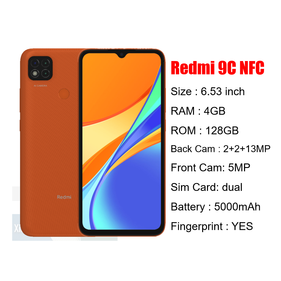 wholesale Redmi 9C NFC 128GB LTE unlocked used smartphones cheap mobile phone second hand mobile low price used phone wholesale