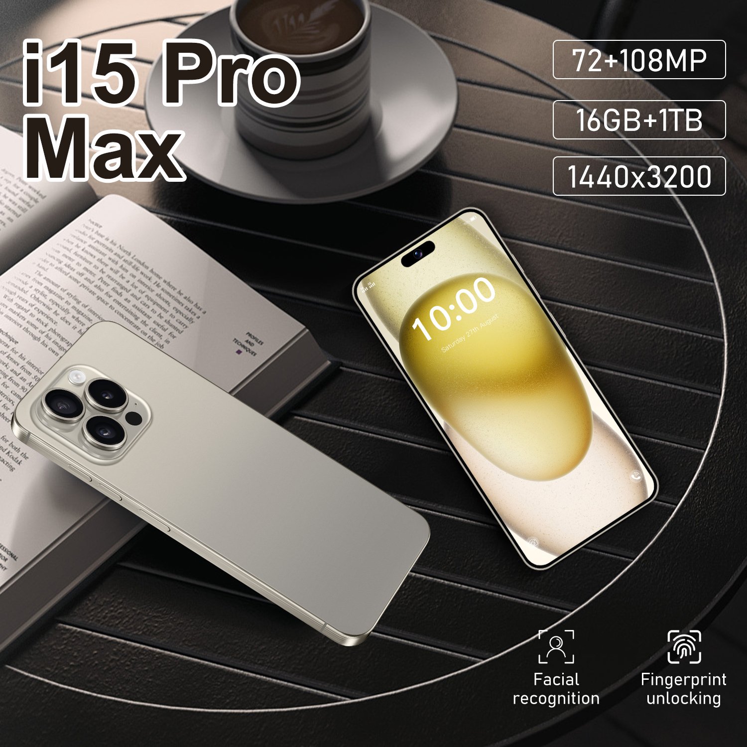 Medome Original Phone 15 Pro Max 5G Smartphone i15 i14 Android Feature Gaming Mobile Phones