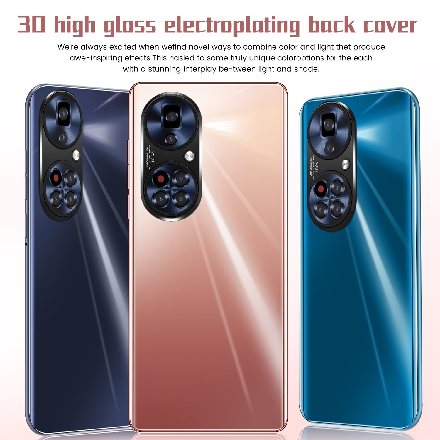 Huwei P50 Pro Smartphone 4G 5G Unlock Android Mobile 16GB 1TGB Huwai Cellphone Cell Smart Phone Quad Core Realme 7 5g Phone OLED