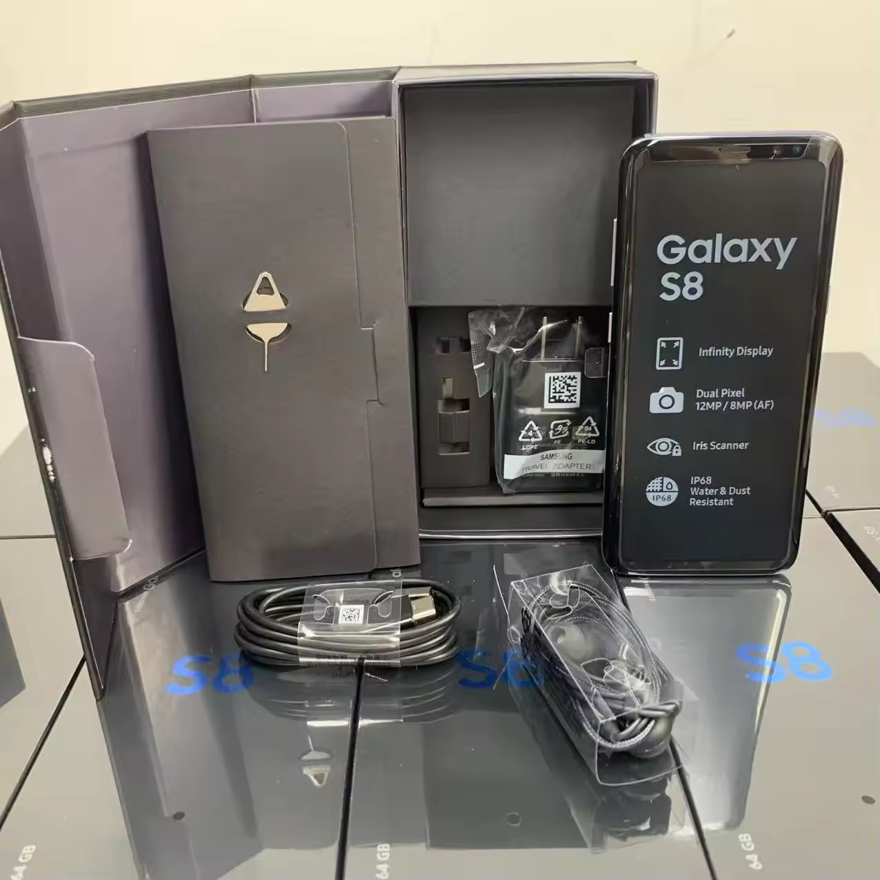 Wholesale Original Cell Phone For Samsung Galaxy S8 Android Second Hand Mobile Phone Unlocked Used Smart Phones
