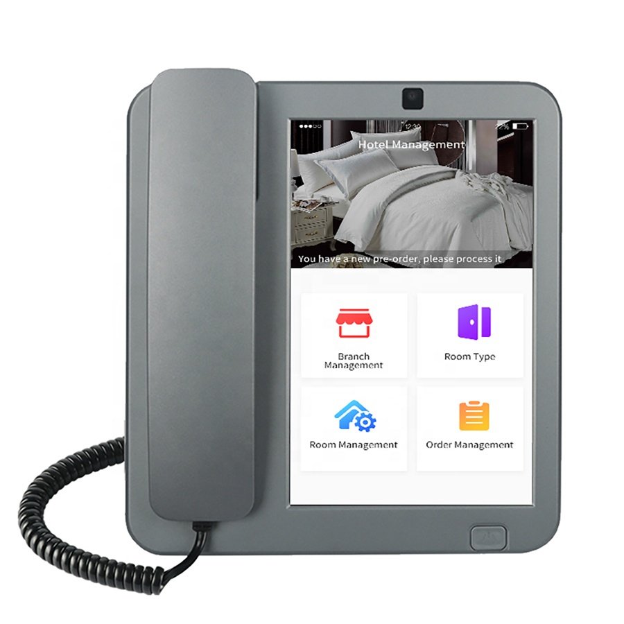 4G SIM Card WiFi Hotspot PSTN RJ45 used In Office Home 8" Touch Screen Android Desktop Phone