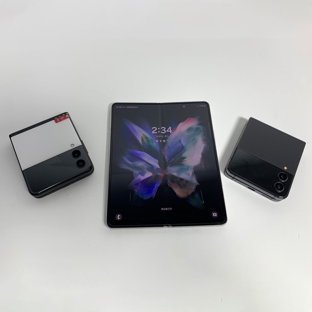 Original 98% New folding smartphone For Samsung Z Fold 3 5G Android celulares used mobile phone 256GB unlocked