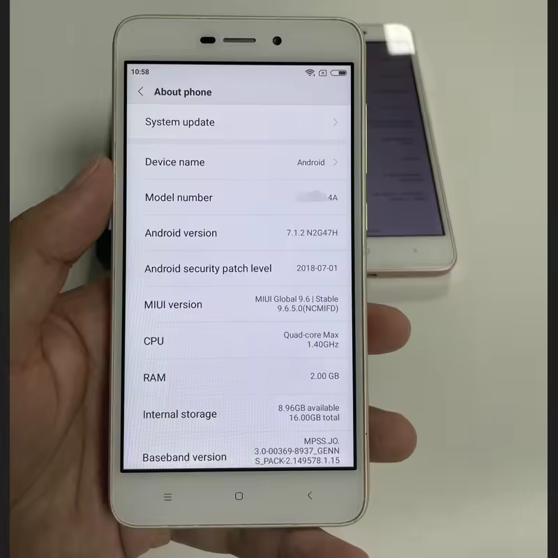 wholesale cheap used mobile phones for xiaomi redmi 4A 2+16G 4G MOBILE PHONE low price second hand cell phone