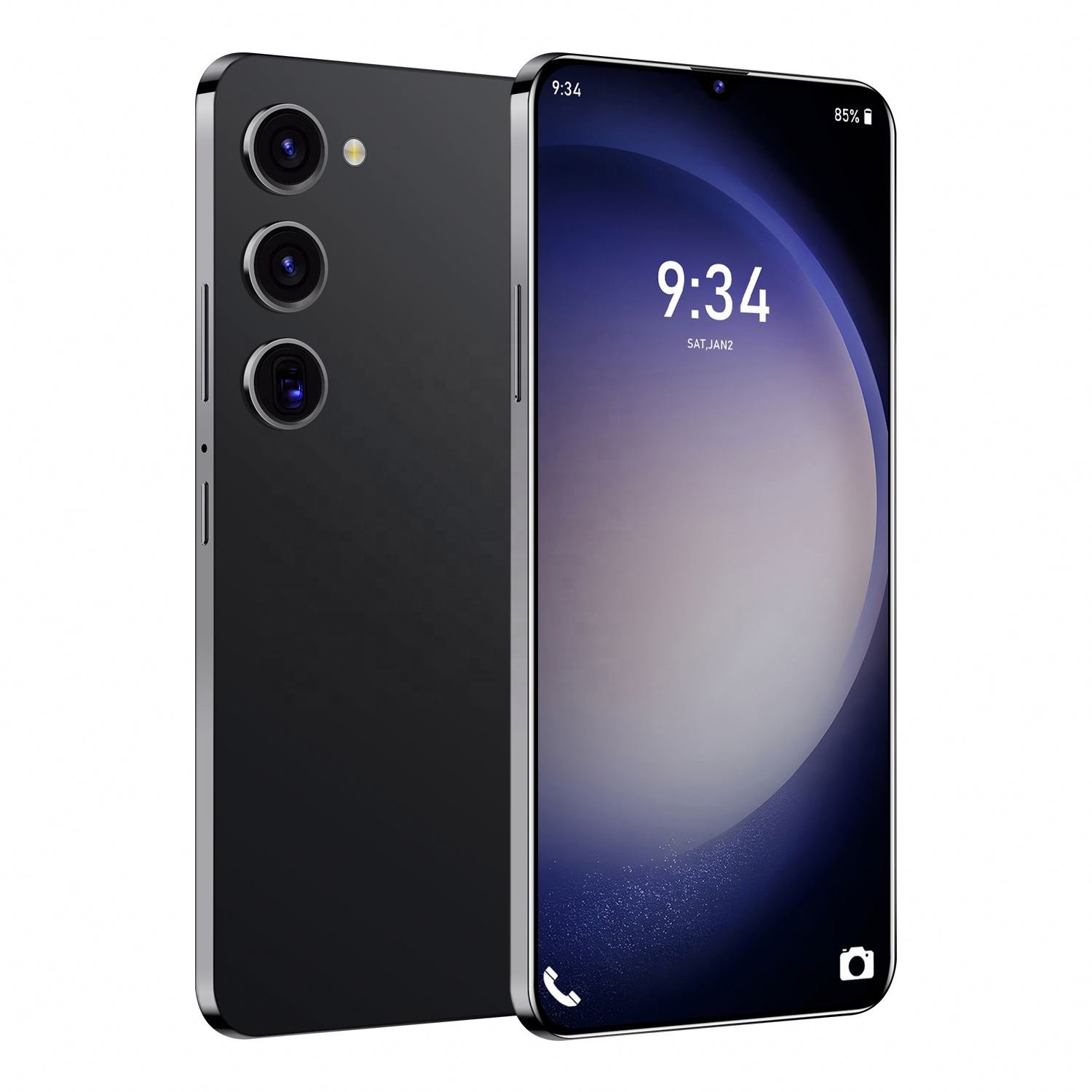 New 7.2 inch Screen Android phone S23+Utra 12+512GB Wifi camera GPS dual sim card mobile phones