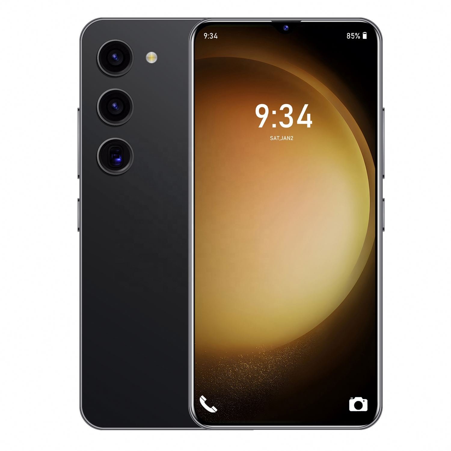 New 7.2 inch Screen Android phone S23+Utra 12+512GB Wifi camera GPS dual sim card mobile phones