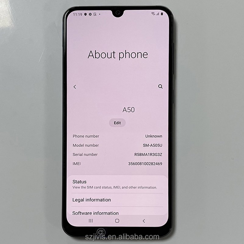 Original Used celulares telefonos unlocked Mobile Phones 6.3 inch 2sim 128G 64G for samsung A50 A50S