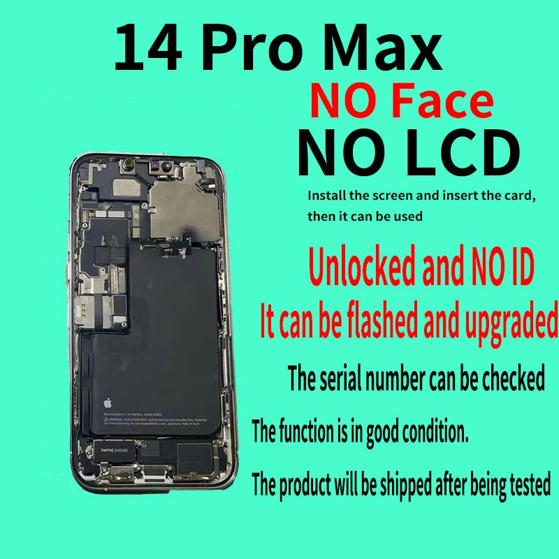 Original Used Mobile Phone For iPhone 14 Pro Max 5G 6.7" 6GB RAM 128G 256G ID 12MP+12MP Second Mobile Phone