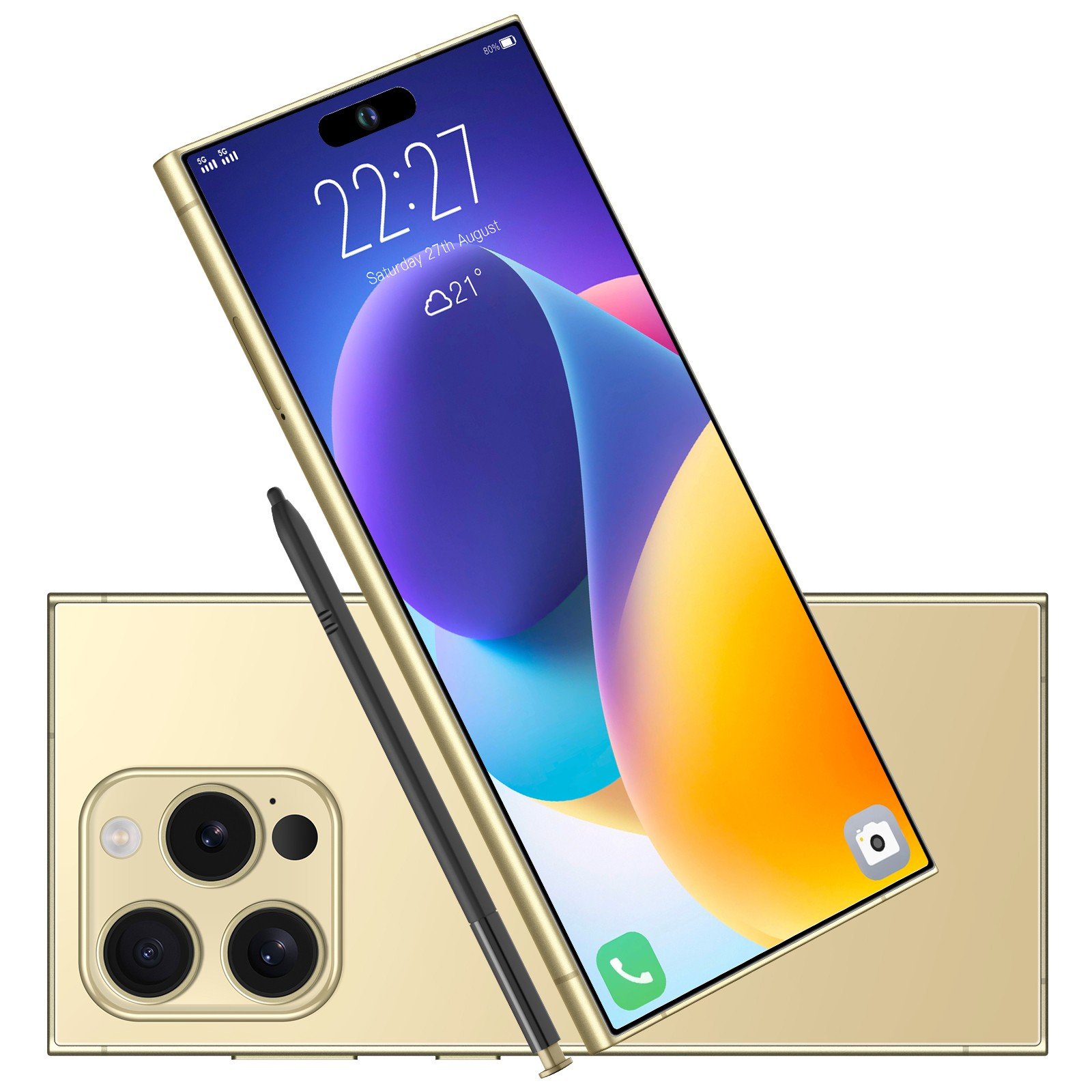 2024 Latest i15 Ultra AI Phone Large Screen Big Battery Type C Smart Mobile Phones 5g Smartphone for Quick Shipping