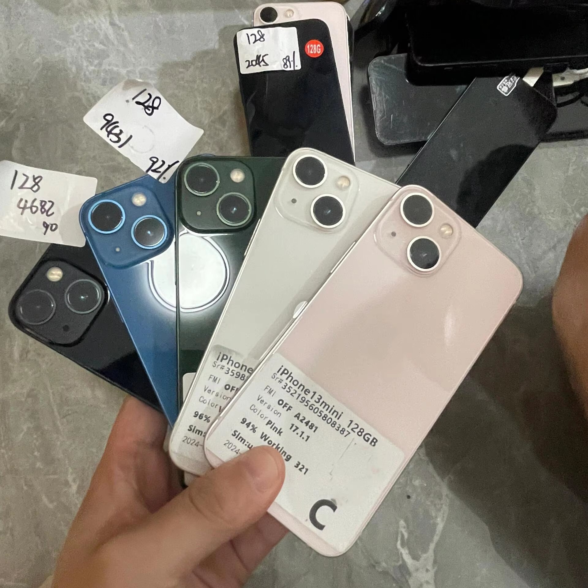 Used original smartphone 13 mini 128GB 256GB full series configuration low price wholesale