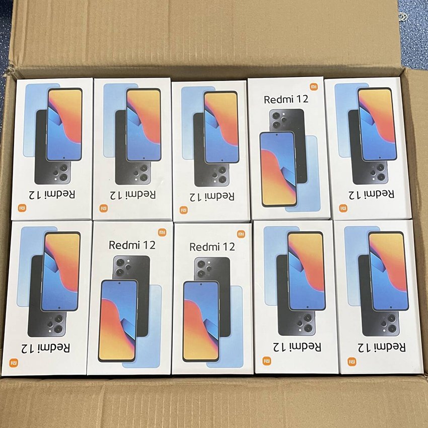 Used Mobile Phones For Xiaomi Redmi 12 12C 12Pro 6.79 inch 4g 5g smartphone AMOLED Display 1080 50MP Camera Android Cell Phone