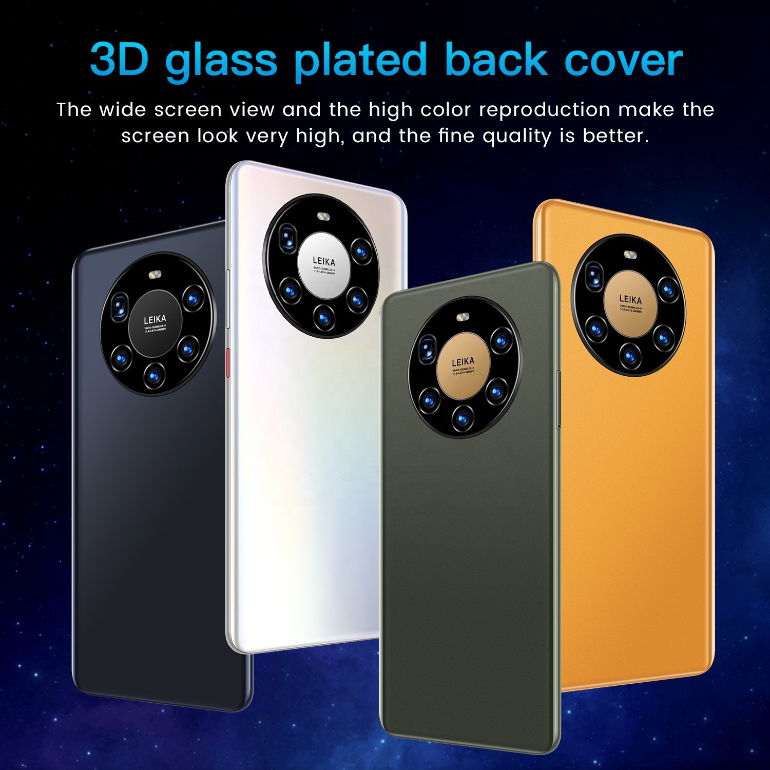 2022 New Hot Selling Mate40 Pro+ 12GB RAM 512GB ROM 7.3 Inch Full Display Screen Android 10.0 Mobile Cellphone Smart Phone