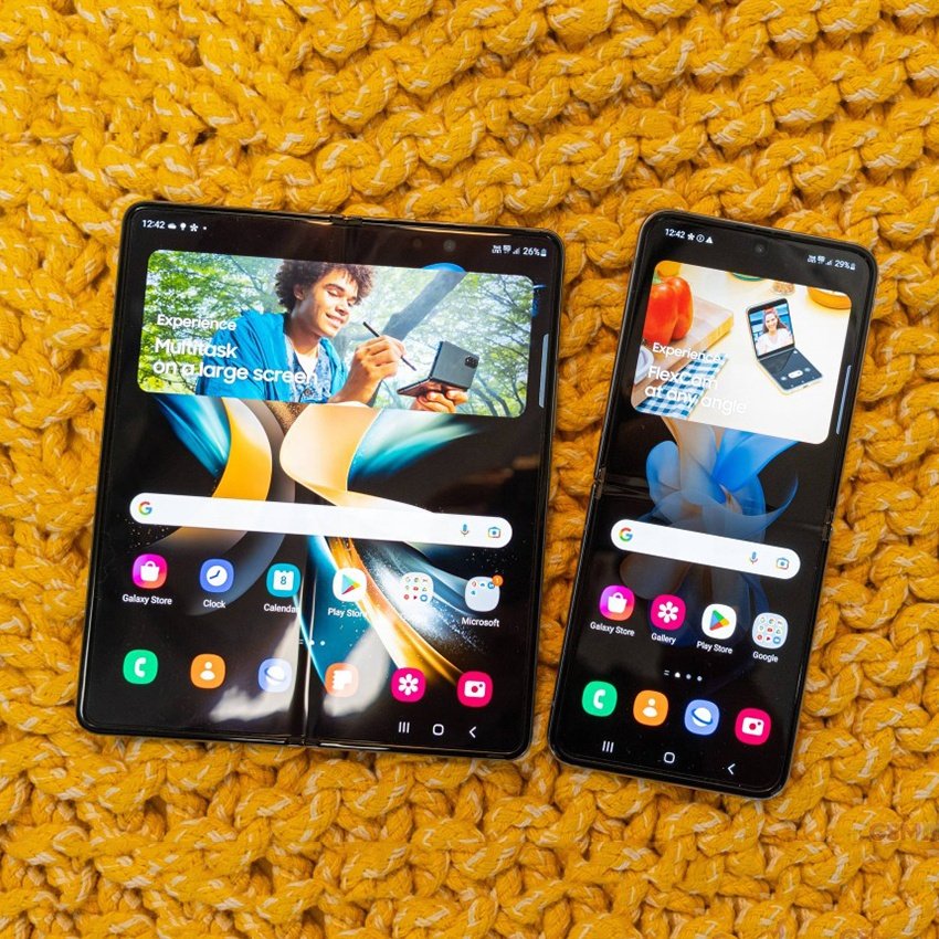 In Stock Unlocked Used Mobile Phone Galaxy Z Fold4 Fold5 Fold6 7.6 Inch Foldable Snapdragon 8+ Gen 1 Rugged Android Cheap Phone