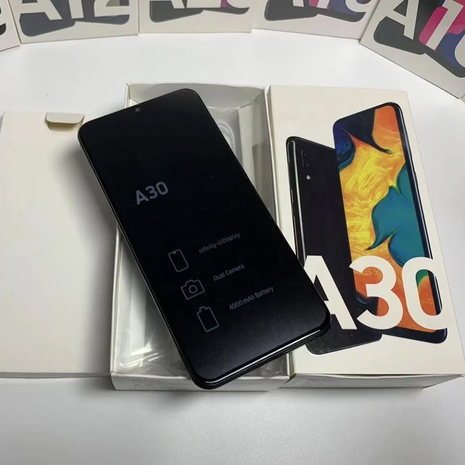 EU version unlocked For Samsung A30 32GB 2sim original used mobile phone Android cheaper A10 A12 A50 smartphone second hand