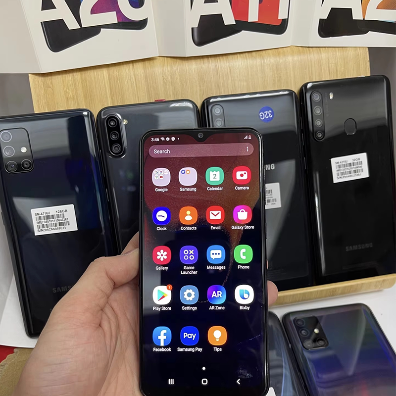 Used smart phones original smartphone used shenzhen mobile phone market A series A70 4G 5G A22 A23 A30
