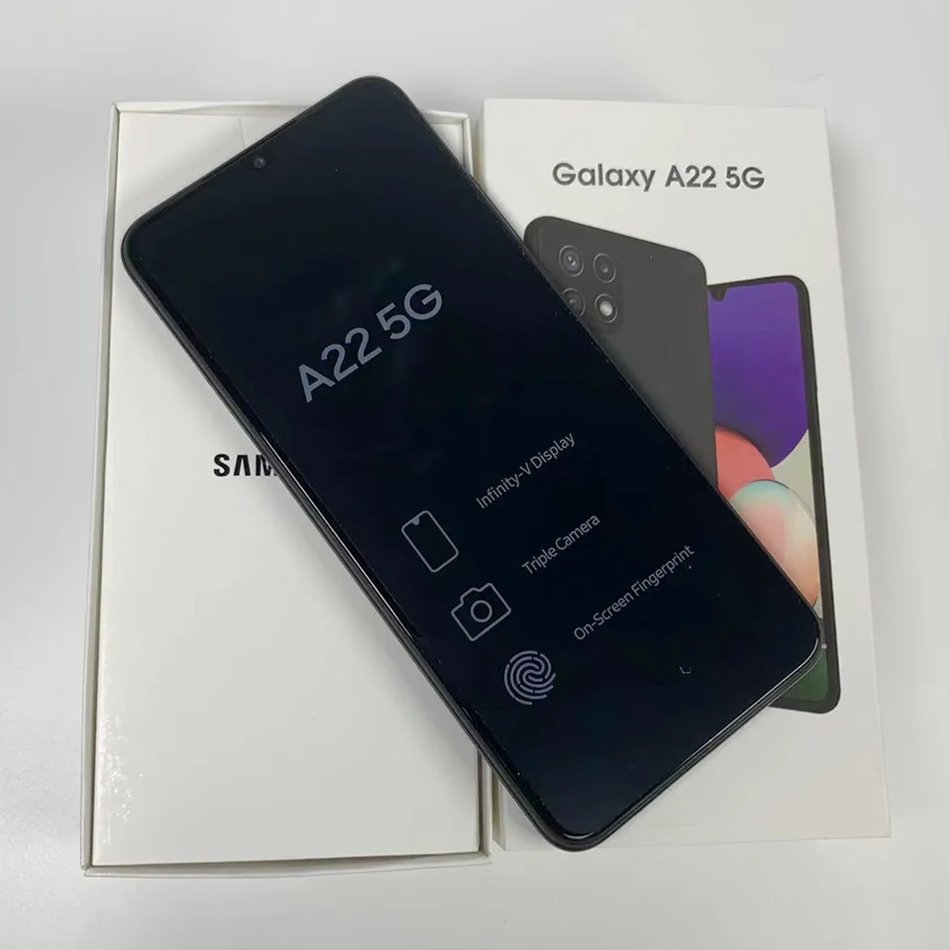 Original 98% new cellphone used For Samsung A22 5G EU version Dual SIM unlocked second hand mobile phone wholesale A14 A15
