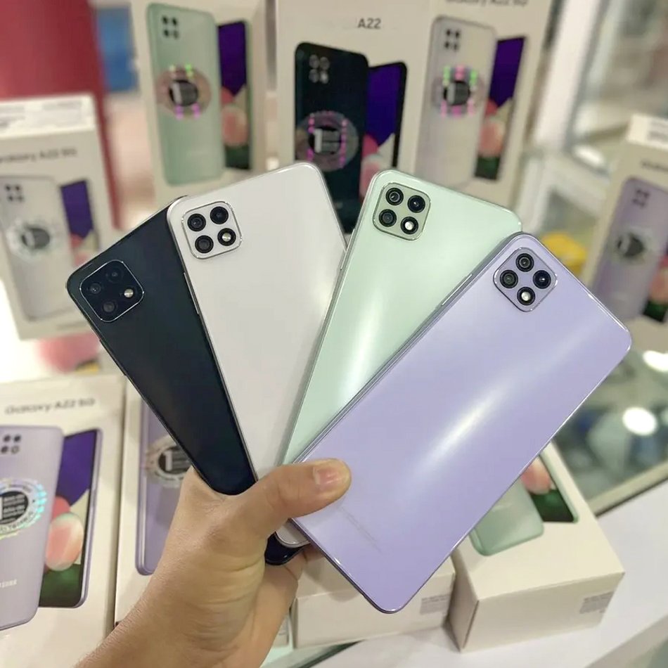 Original 98% new cellphone used For Samsung A22 5G EU version Dual SIM unlocked second hand mobile phone wholesale A14 A15