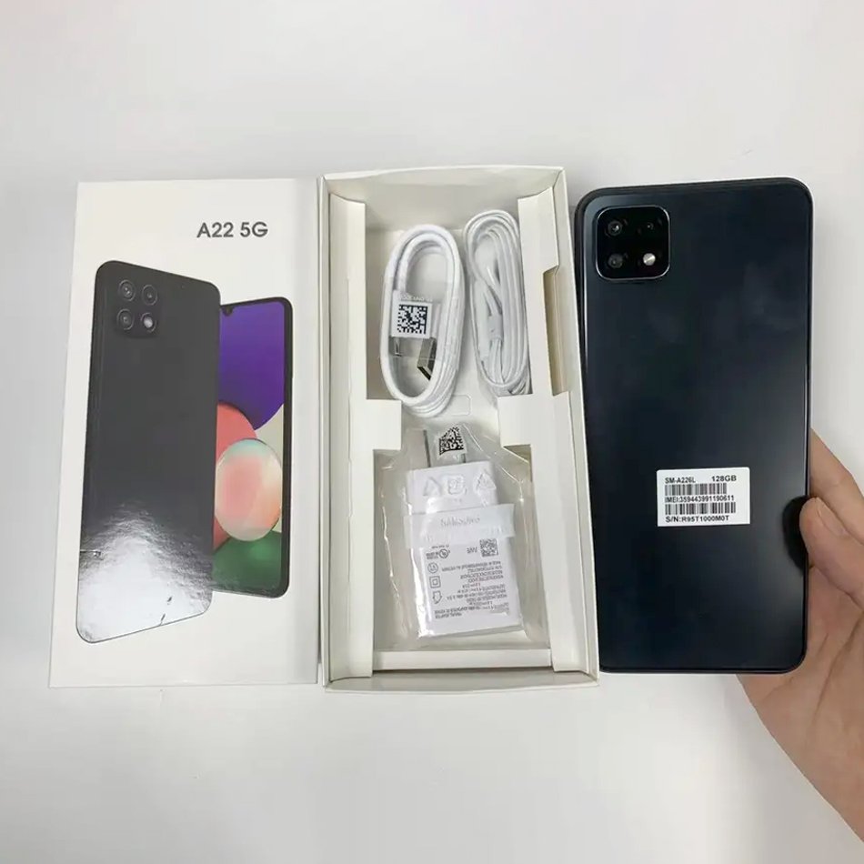Original 98% new cellphone used For Samsung A22 5G EU version Dual SIM unlocked second hand mobile phone wholesale A14 A15