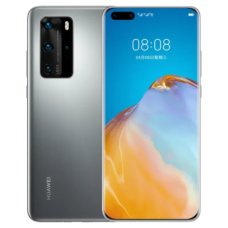 For HUAWEI P40 Pro 5G Smartphone Android 6.58 Inch 50MP 32MP 256GB ROM 8GB RAM Mobile Phones IP68 Waterproof Used Phone