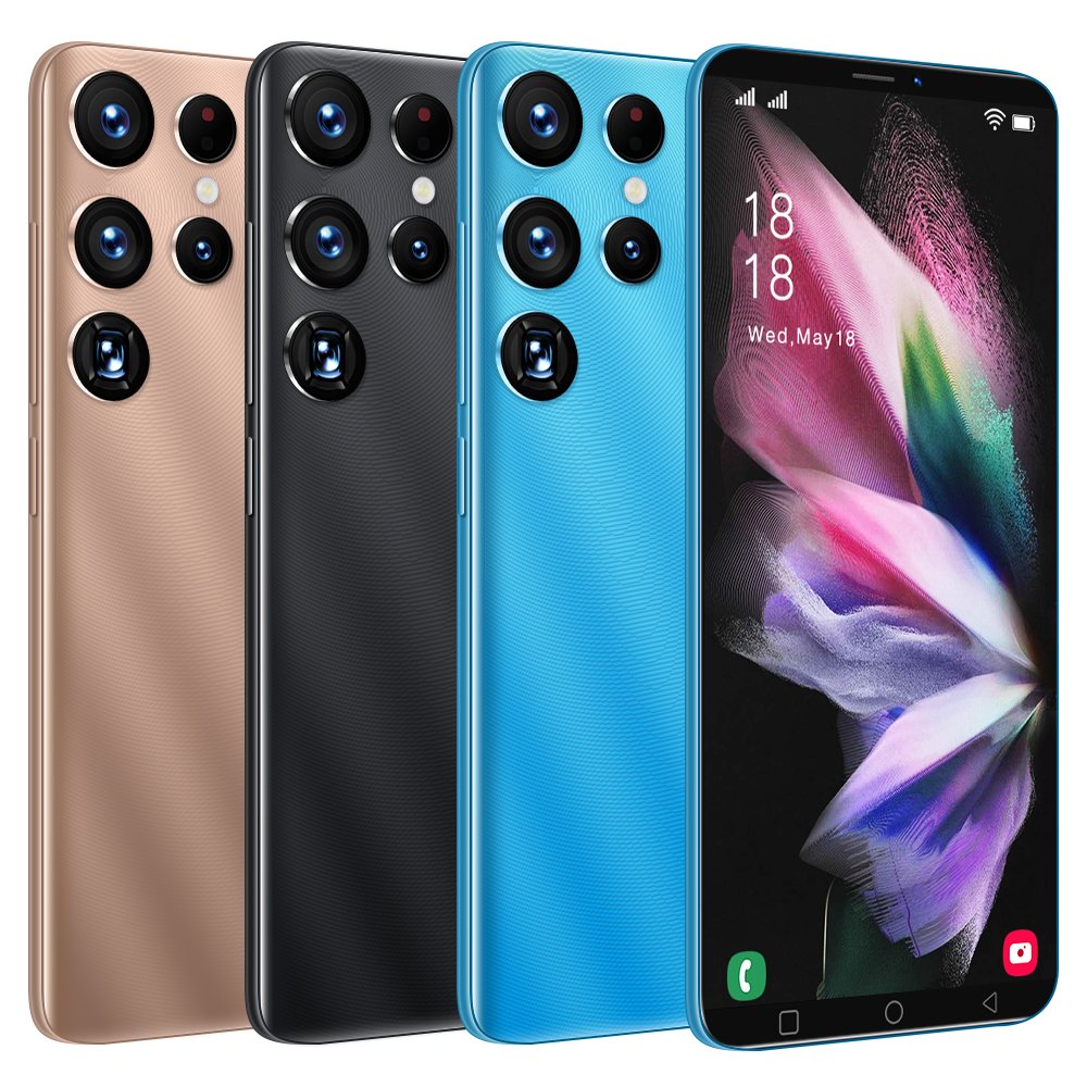 New Big Screen 5G Android Smart Phone 5.5inch 8GB+256GB Custom Mobile Phones S22ULTRA smartphone