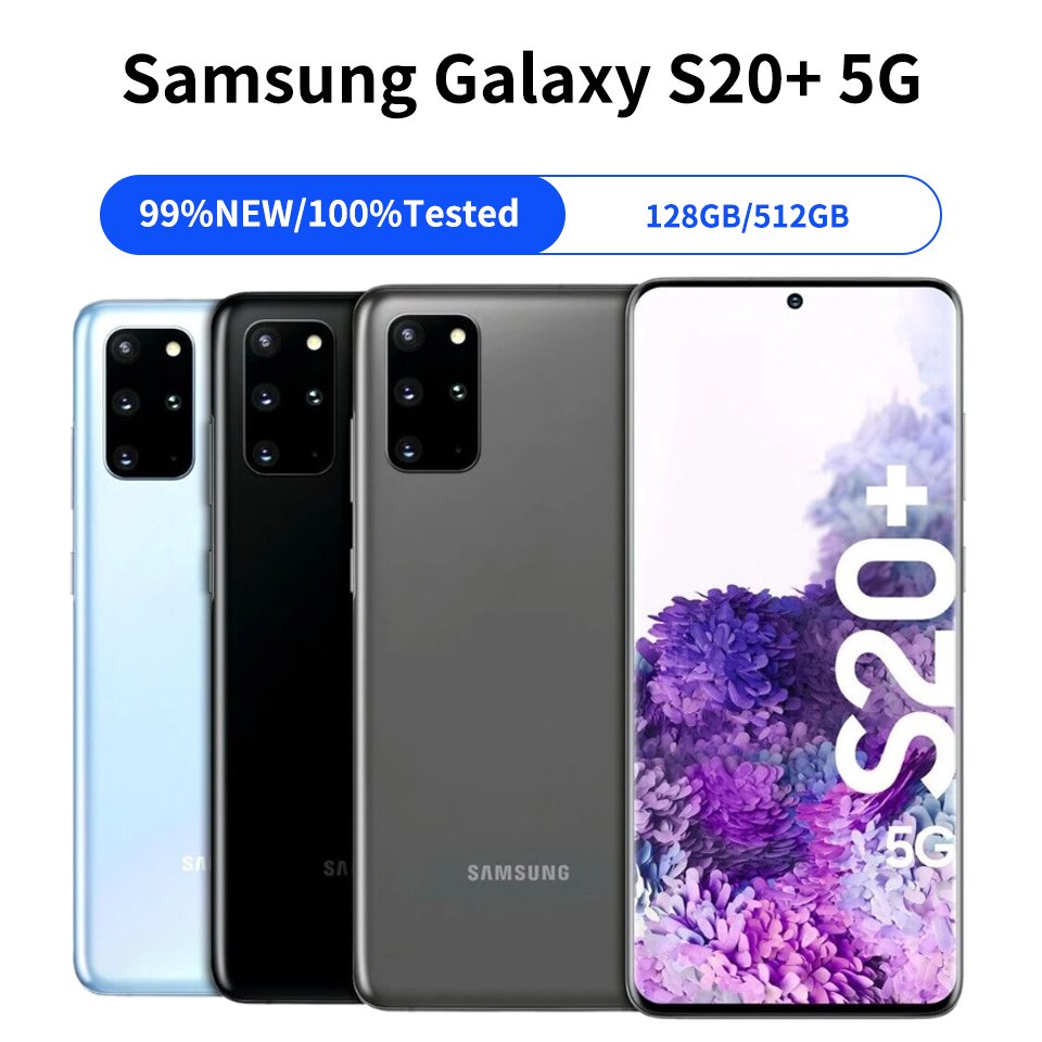 Wholesale used phones mobile android for samsung S20 Pus second hand samsung mobile phone S20 plus Refurbished