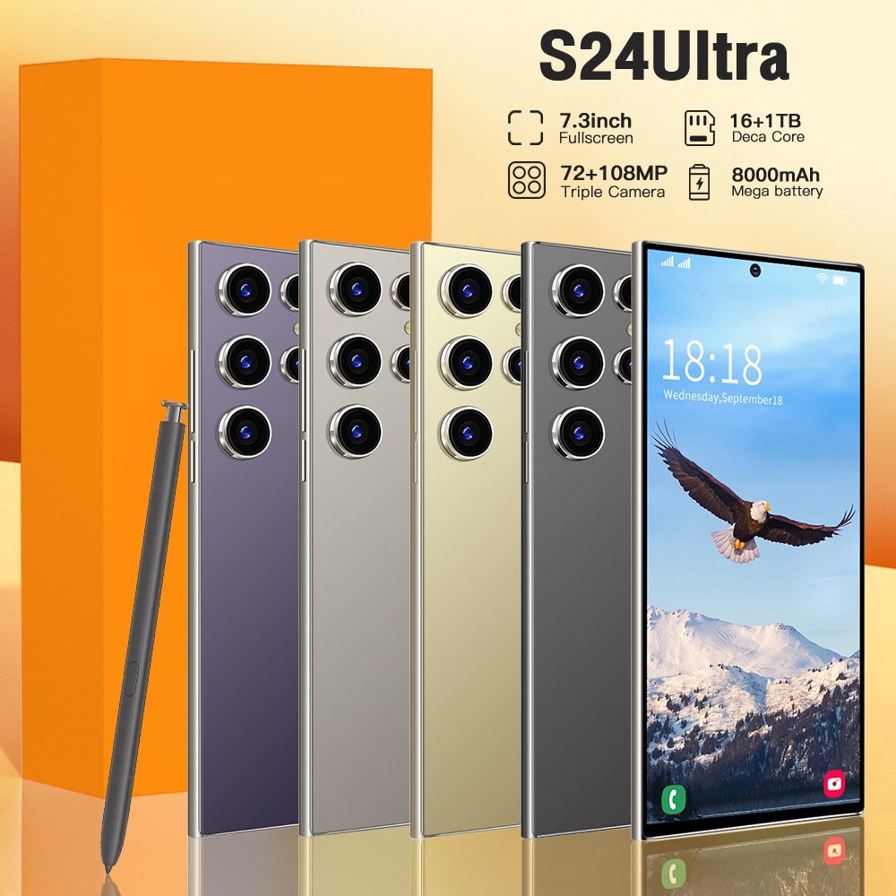 Hot-selling built-in pen S24 Ultra true octa-core 4G spot 7.3 HD large screen 20 million pixels 2+16