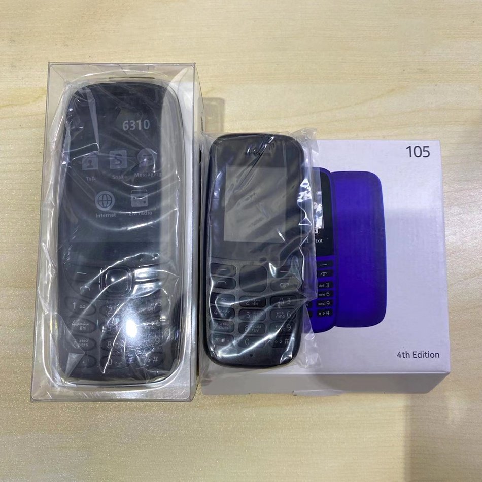 Low end Cheap cellphone For Nokia 105 2019 feature phone Dual SIM Wholesale 106 125 216 3310 5310 keypad used mobile phones