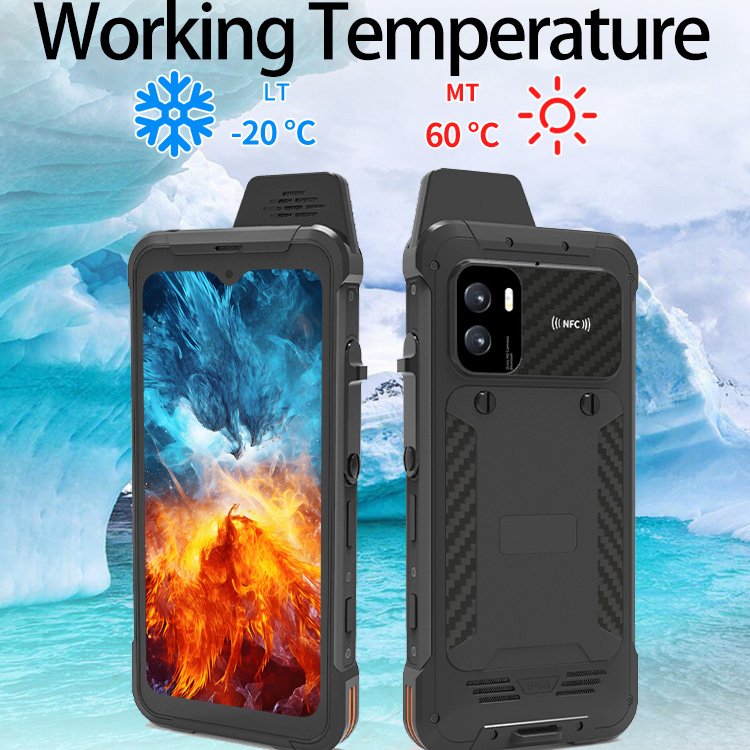CENAVA A635GT Explosion-proof Rugged Phone FHD Screen Rugged Handsets 4G Lte 5G Lte Smart Atex Phone 8GB+258GB supports POC