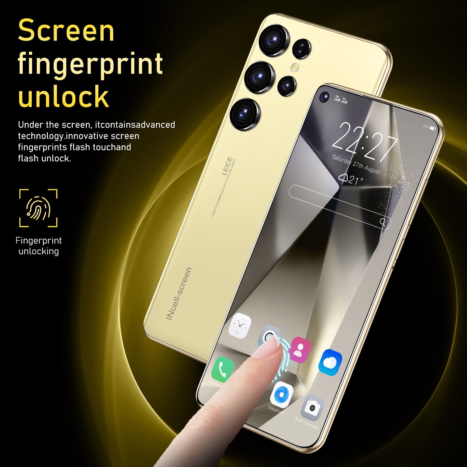 Android 15 S24 Ultra 16GB+1TB Phone Global Version Smartphone Cellphones Original Unlocked 5g Gaming S24 Ultra Mobile phones
