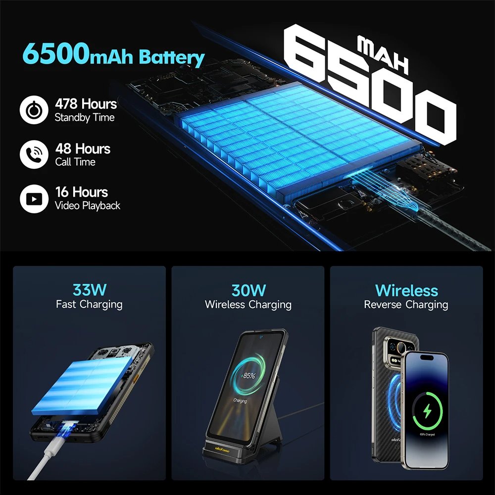 Wholesale original Ulefone Armor 25T 3g 4g smartphone 6.78-inch Android 14 Octa Core 12GB 256GB thermal imaging mobile phones