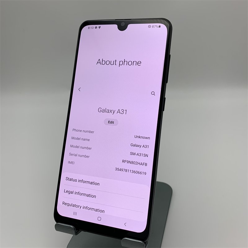 Wholesale Original second-hand 99% low cheap quality A grade unlocked For Samsung galaxy A31 phone telephone mobile