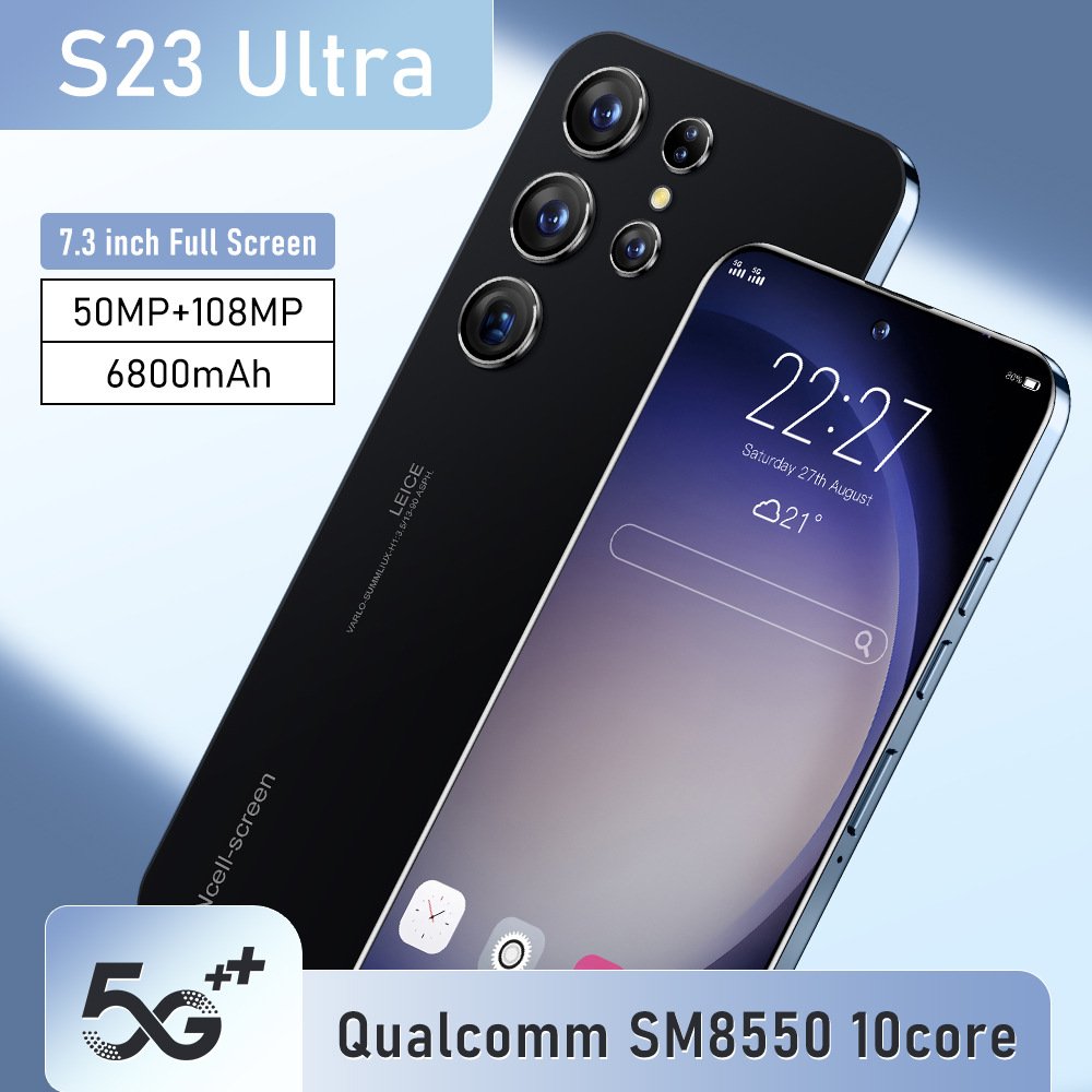 Cheap and durable smartphone manufacturer S23 Ultra True 4G 7.3 inches 8 million pixels 2+16 Android 8.1