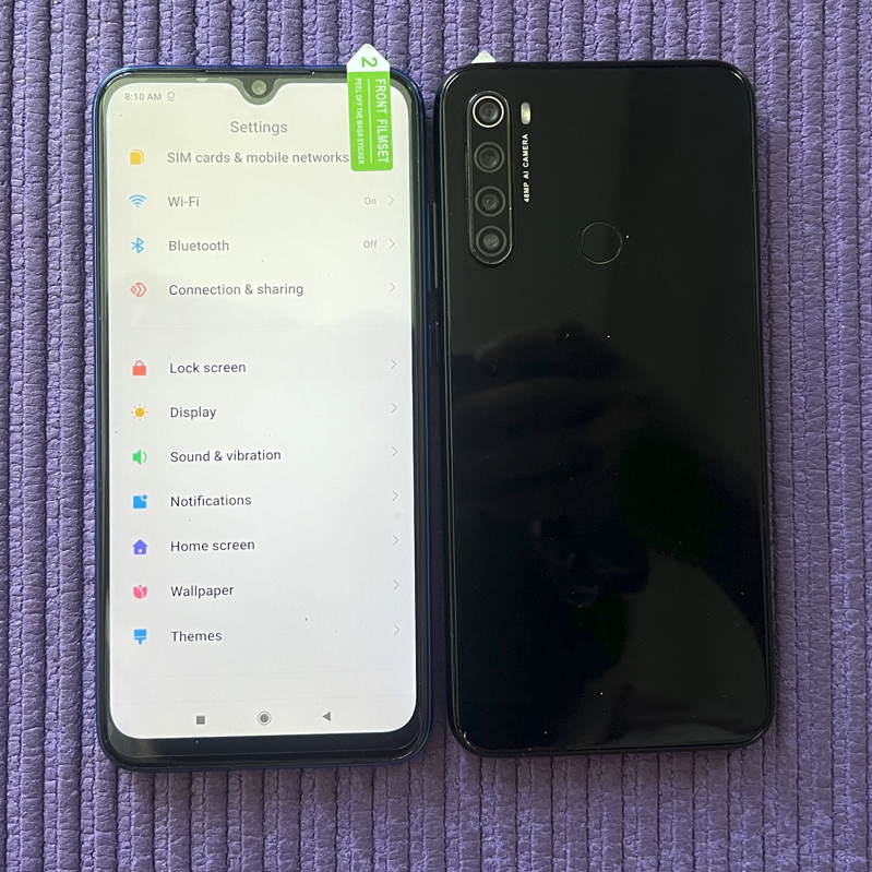 Brand 99%new Used Unlocked Mi Note8 Mobile Phones Original Second Hand Smartphone 5g For Xiaomi Redmi Note8