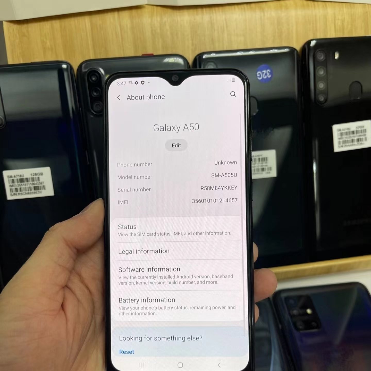 Used Mobile Phone For Samsung Galaxy A50 A11 A12 A20 Second Hand Cellphone Android
