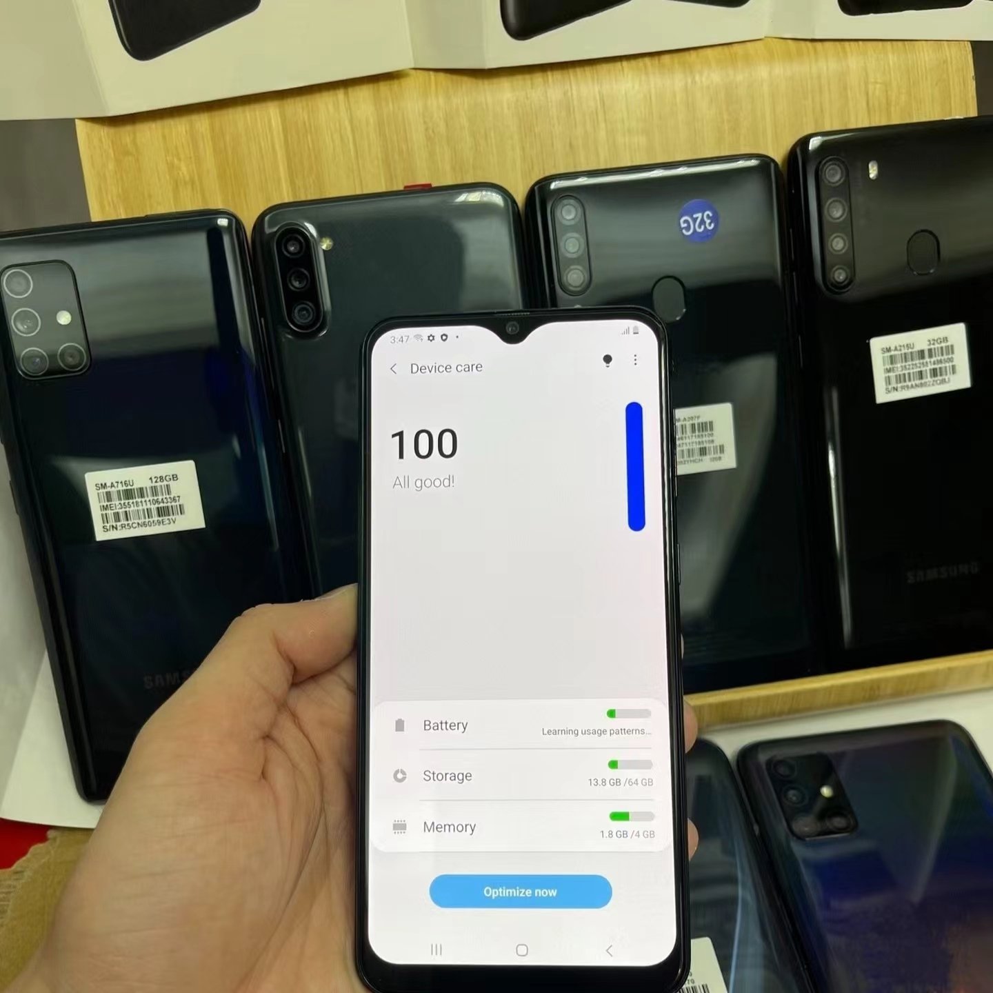 Used Mobile Phone For Samsung Galaxy A50 A11 A12 A20 Second Hand Cellphone Android