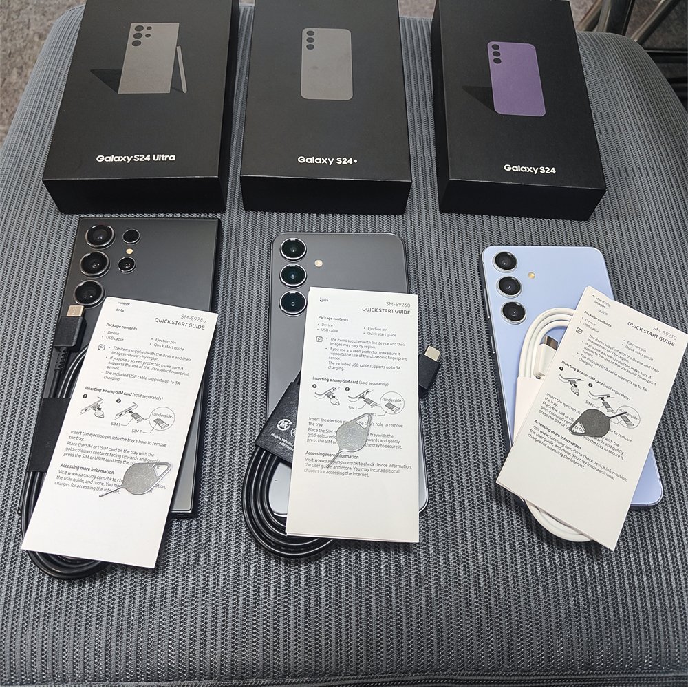 New Arrival Smartphone Galaxy S24 Ultra S24 FE S24+ Global Version Telephone 256/512GB 5G Mobile Cell Phones Used Android Phones