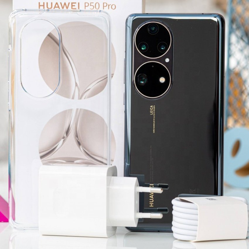 Wholesale Used Mobile Phones Chinese Brand 4G Smartphone For Huawei P50 Pro 128GB/256GB/ 512GB HarmonyOS Android Mobile Phone