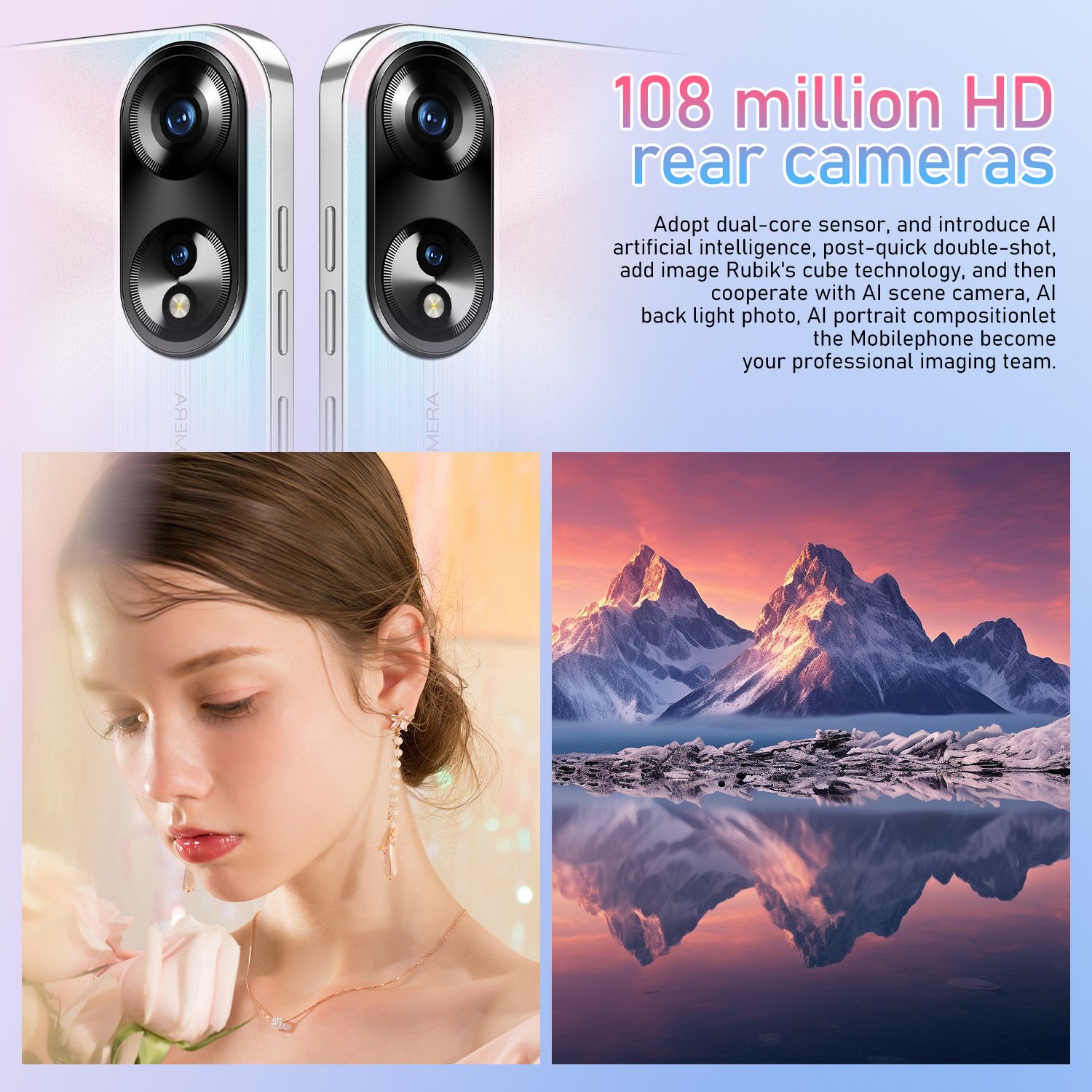 Hot Selling A38 Global Version 6.8 Inch 4G Octa Core Smartphone HD Resolution 108MP Real 4G Eight Nuclear Incell Screen English