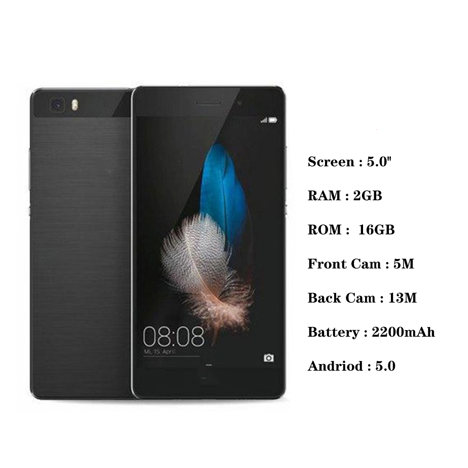 in stock wholesale P8 lite 2+16GB 5 inch 4G LTE global Rom mobile phones second hand phones phone android for huawei