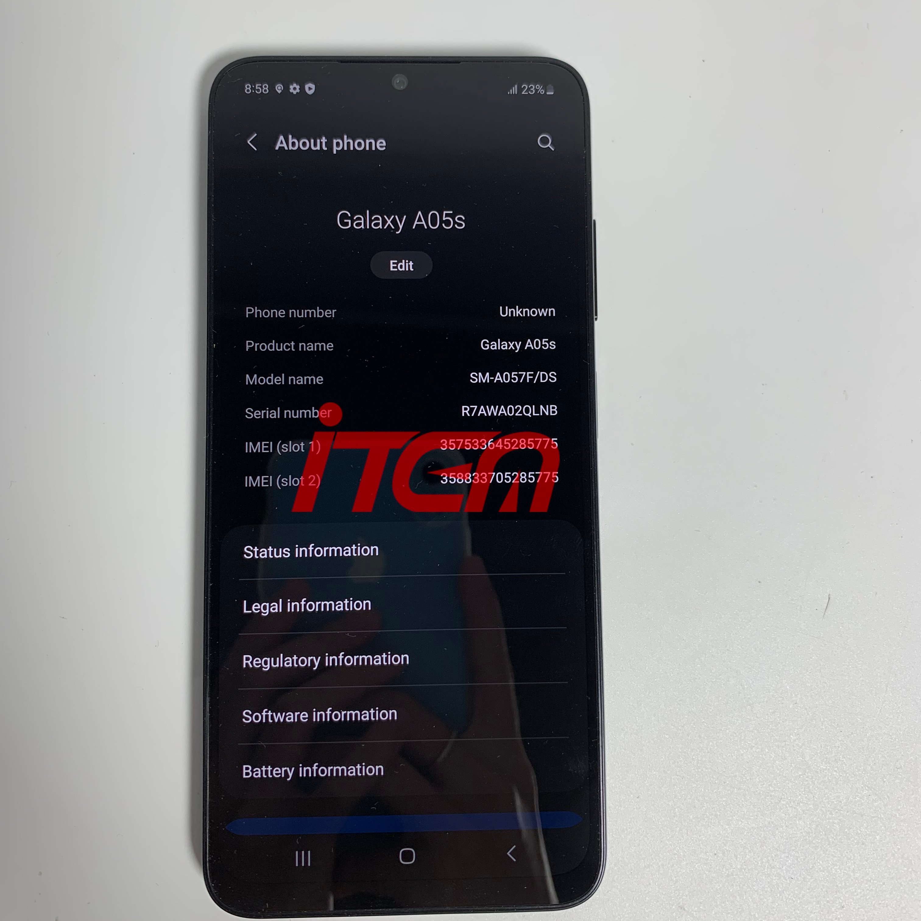 Wholesale Original unlocked version used mobile phone low price 6.7 inches 128GB For Samsung a05 a05s phone