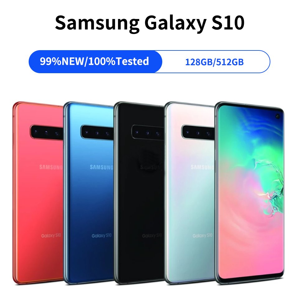 Wholesale High Quality Unlocked used Mobile Phones Smart Phone second hand phone S10 S10+ S10E S10 plus 5g for Samsung galaxy