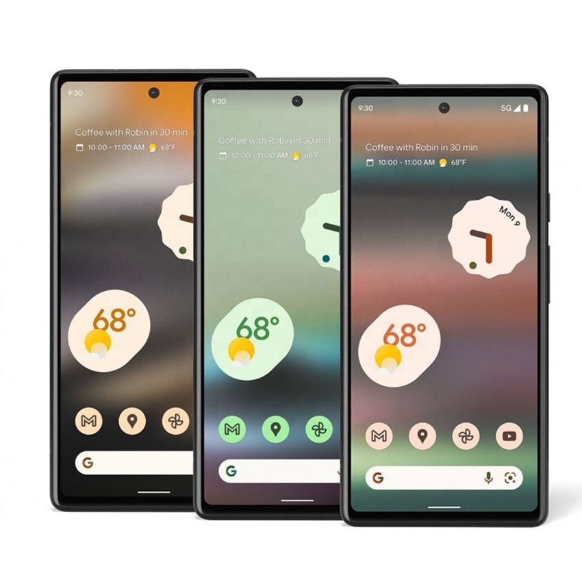 Used Mobile Phones Telephone Global Version For Google Pixel 6a 6 Pro 7a 7 Pro 4410mah Battery 5g Smartphone Android Smart Phone