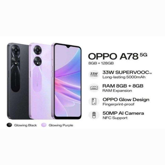 Oppo A78 5G 8GB+256GB 6.56 inch 2SIM global version Octa-core 5000 mAH for original used mobile phones