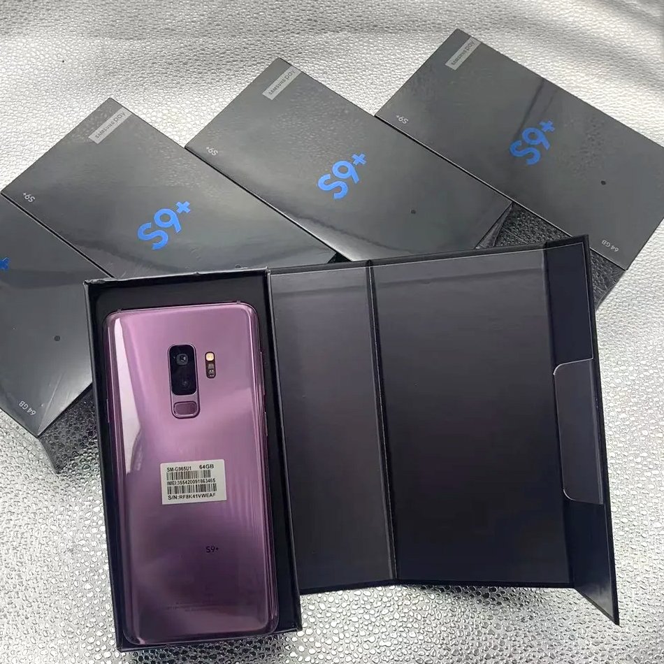 US version telefones For Samsung S9+ 64GB 1sim Original used mobile phone unlocked celulares S8 S10 S20 plus smartphone