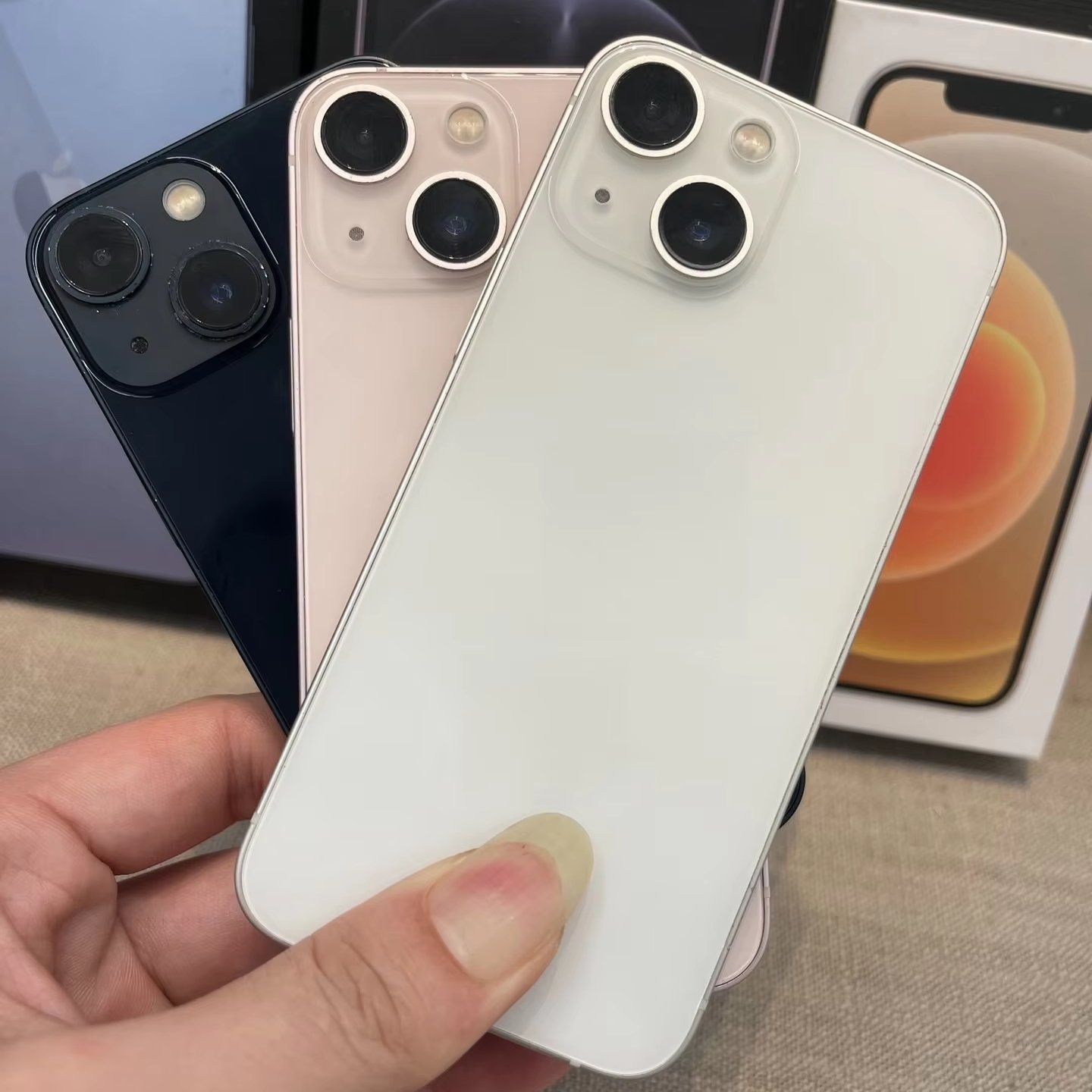 Original unlocked second hand phone 13 mini 128GB 5G smartphone all models low priced wholesale