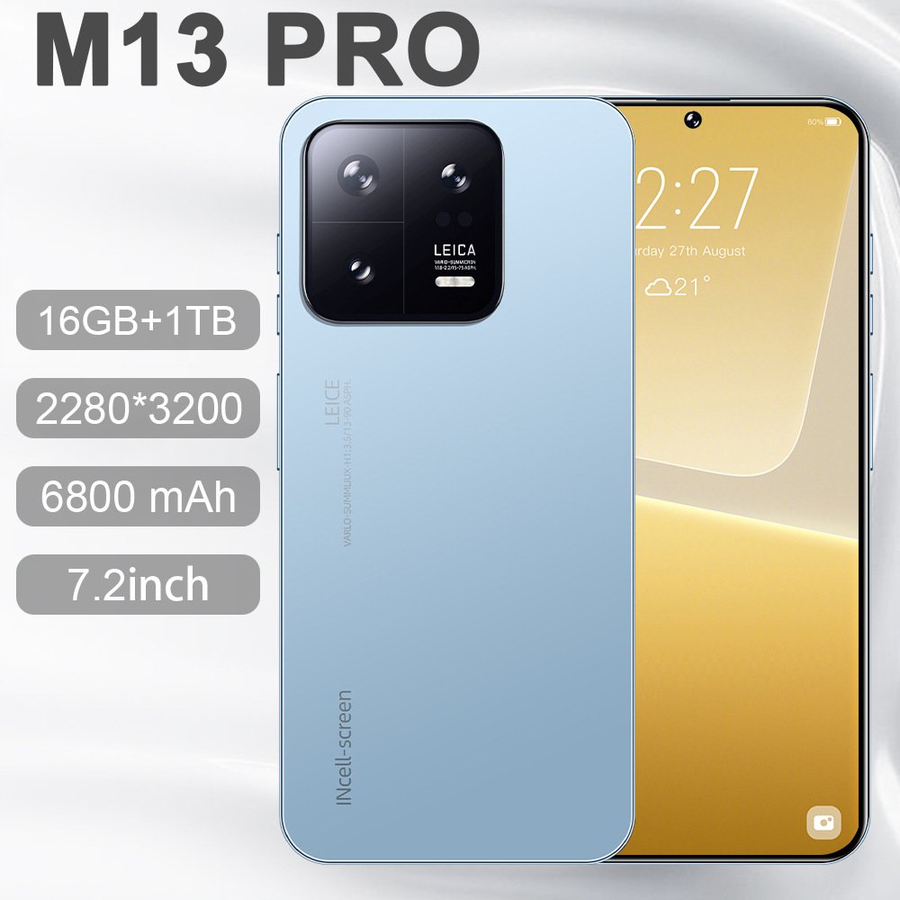 Hot and cheap M13 PRO smartphone 7.2 inches 8 million pixels 2+16 Android 8.1